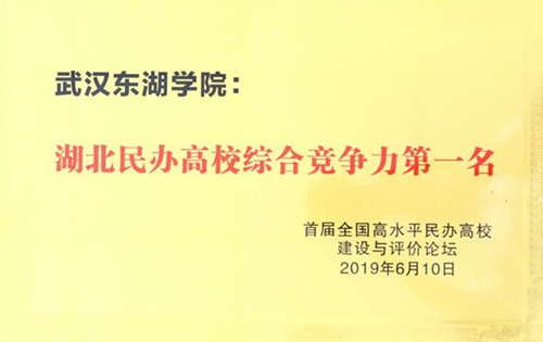 武汉东湖学院综合竞争力排名湖北民办高校第一